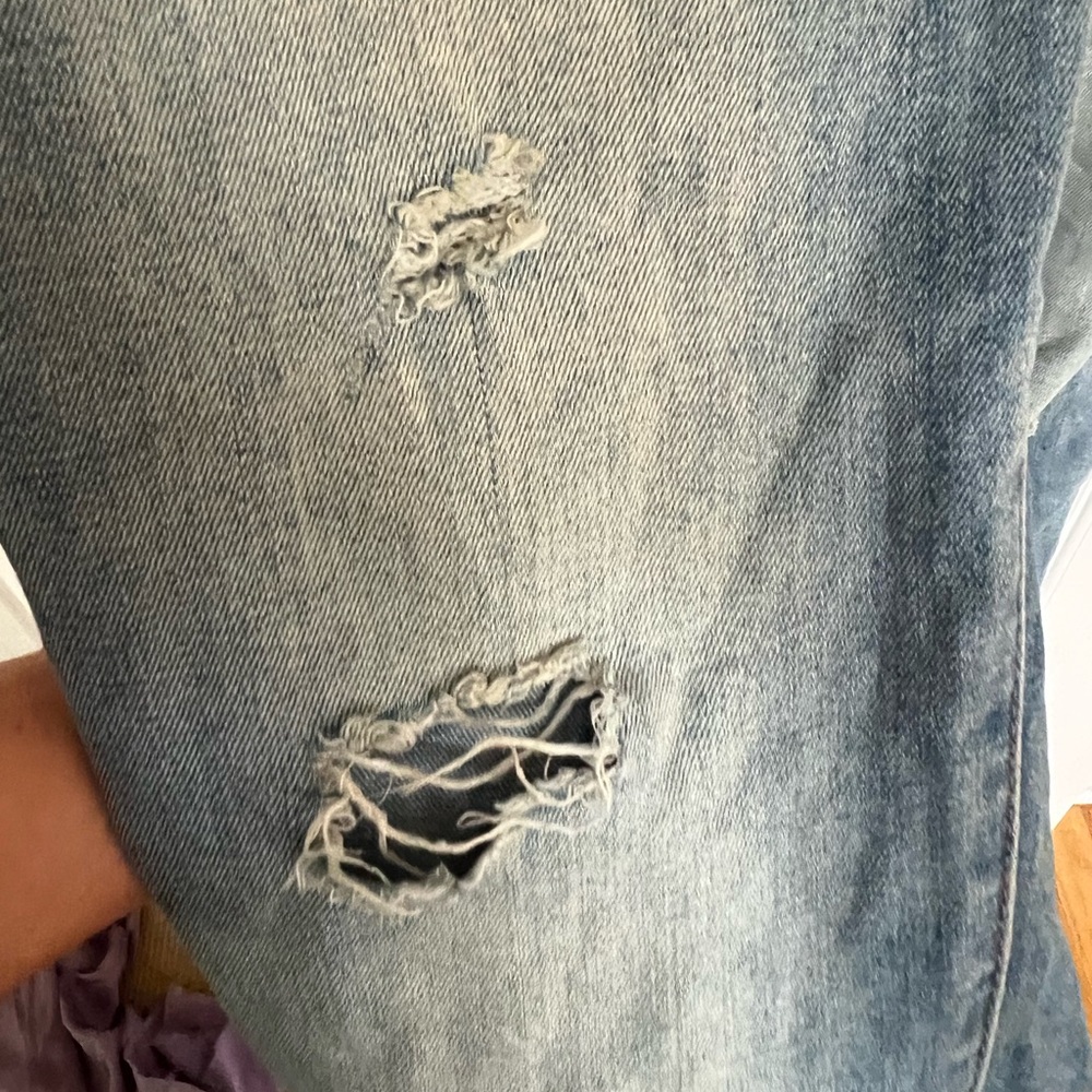 Denim Button-Up Women's Overalls - Picture 4 of 5